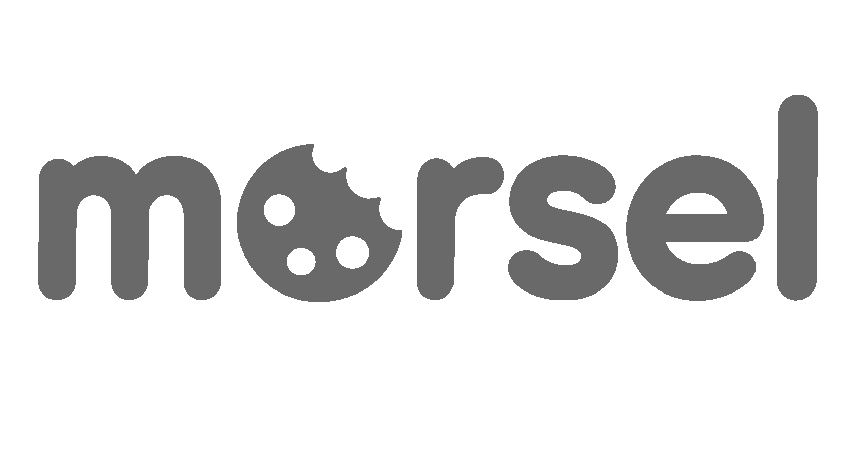 Morsel text logo gray